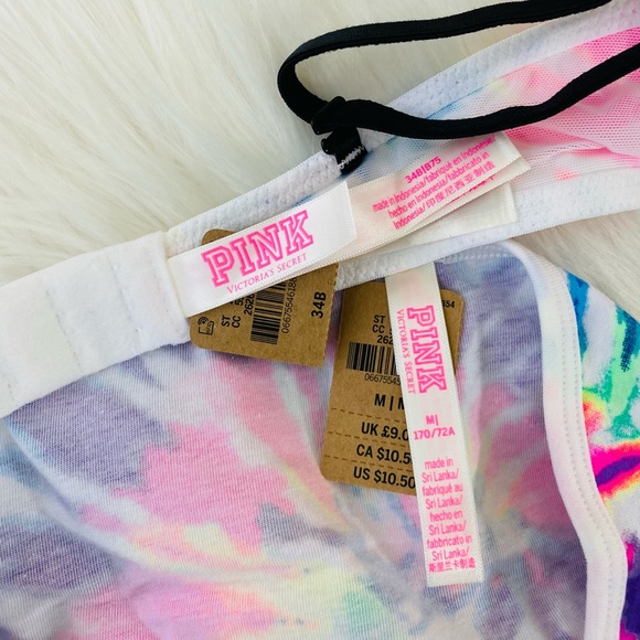 34B/Medium VS PINK Push Up Bra & Boyshort Set - Picture 7 of 8